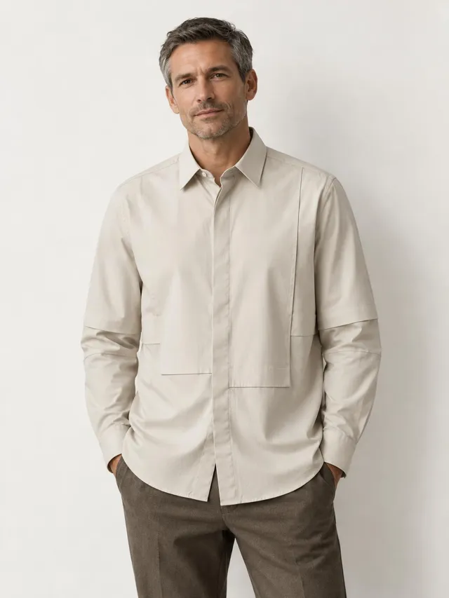 Mirai Atelier — Layered Panel Shirt