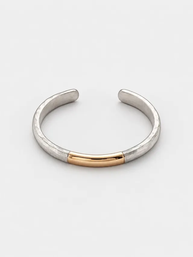 Halden Stone — Weighted Silver Cuff