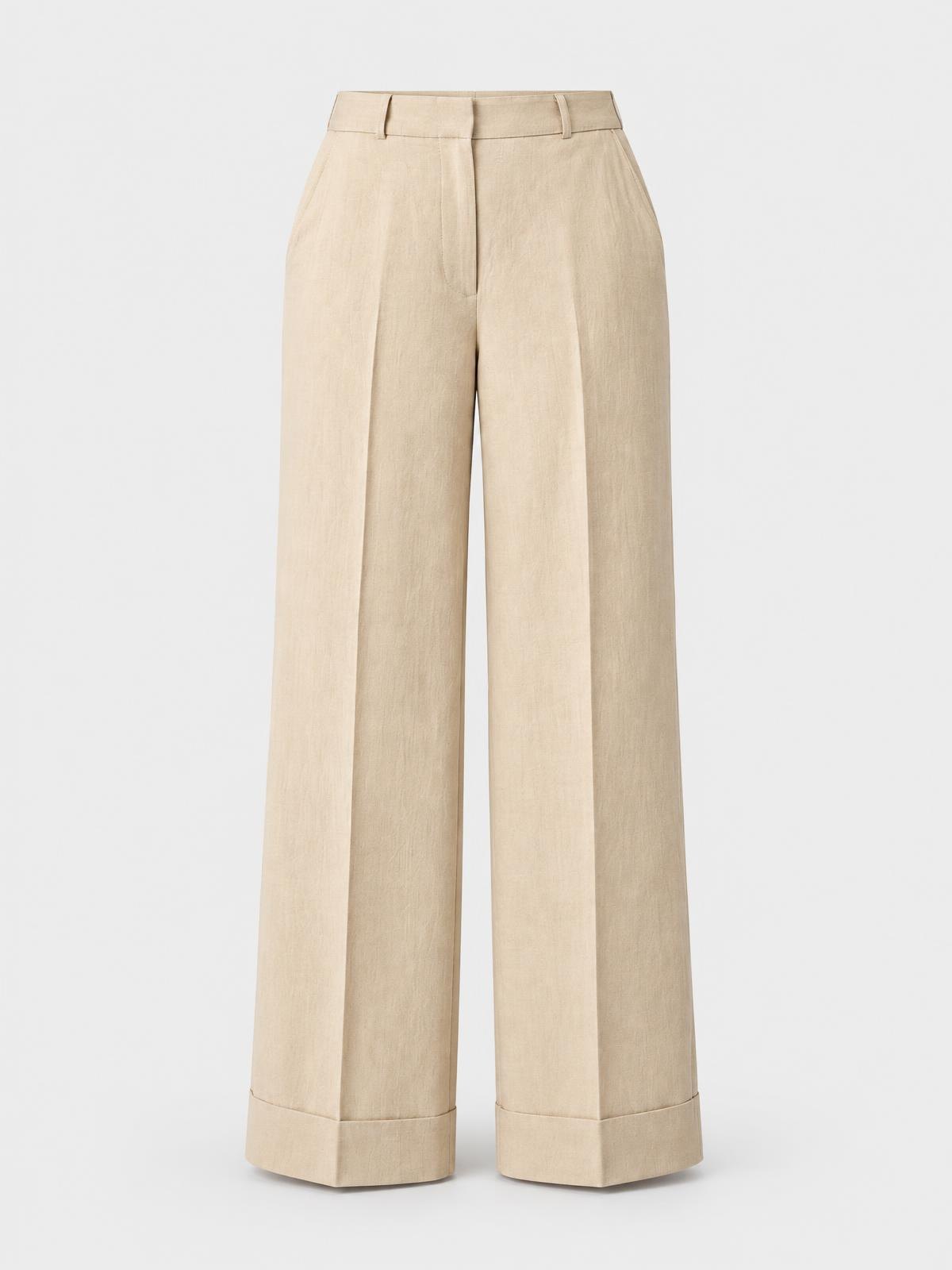 Salt Meridian Wide Beach Trouser in chalk — product view
