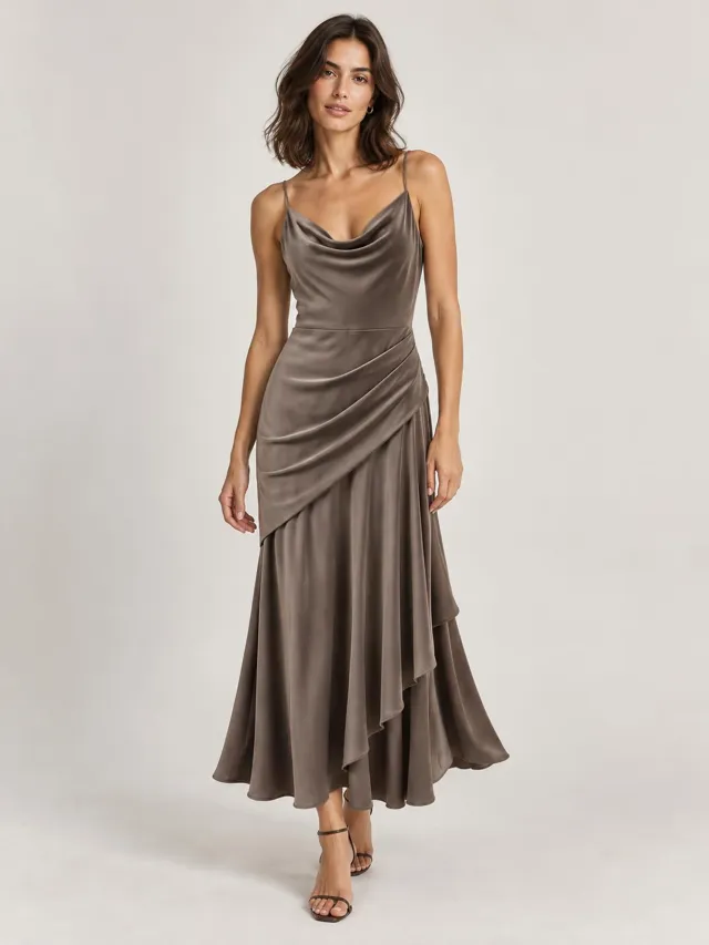 Lune Boreale — Draped Jersey Dress
