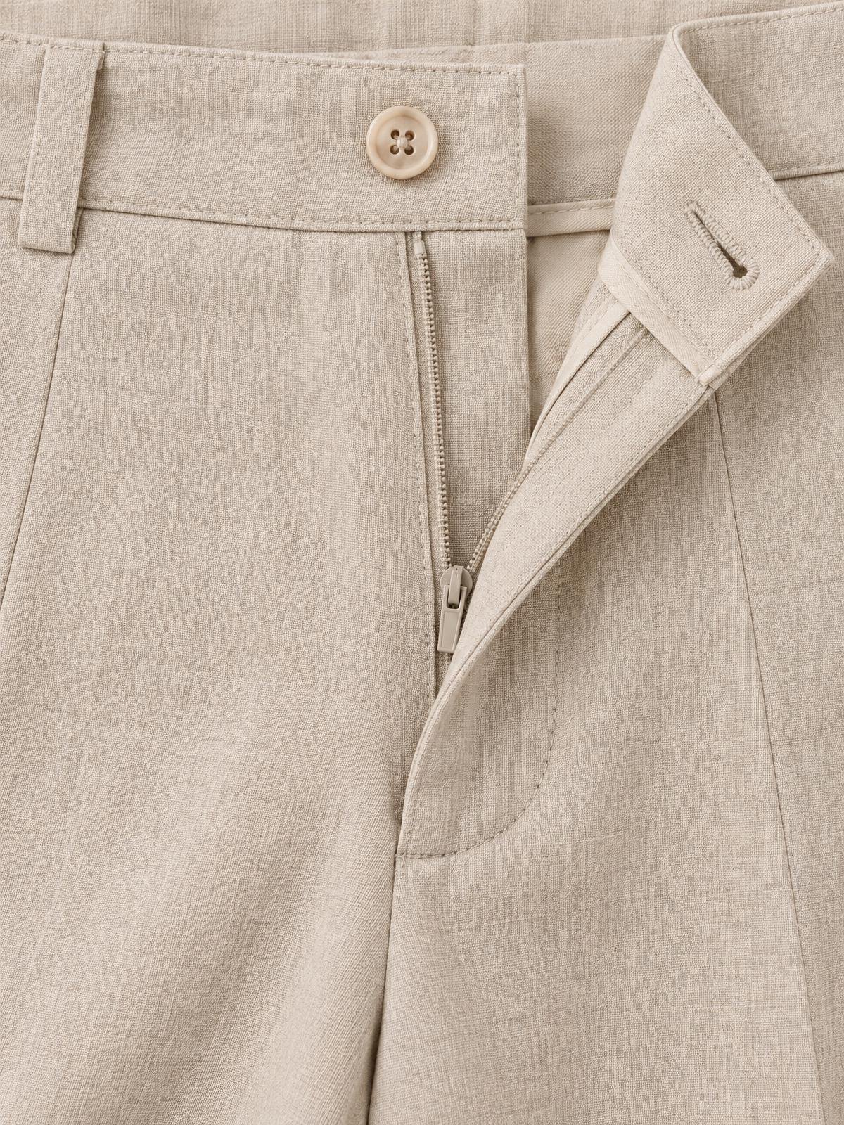 Aurelia Nord Cropped Poplin Trouser — fabric detail