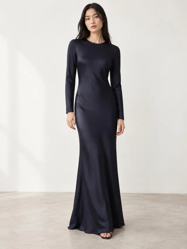 Lune Boreale — Long Sleeve Column Gown
