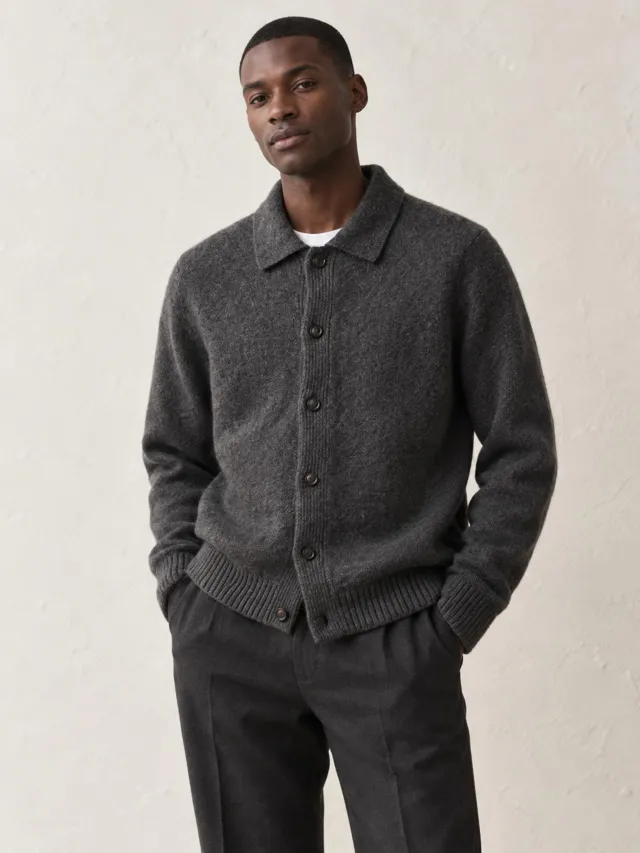Mirai Atelier — Boiled Wool Cardigan