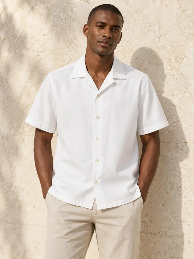 Salt Meridian — Linen Camp Shirt