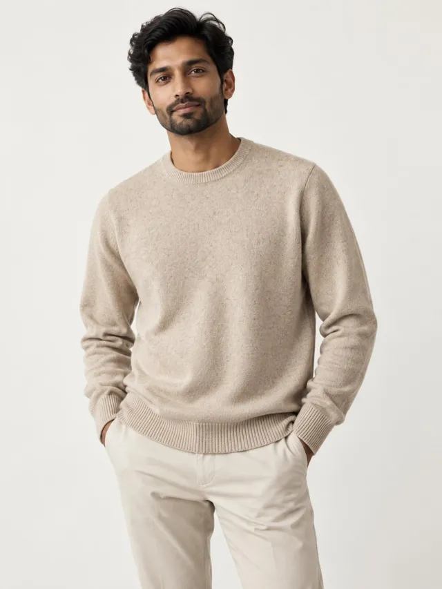 Aurelia Nord — Undyed Lambswool Crewneck