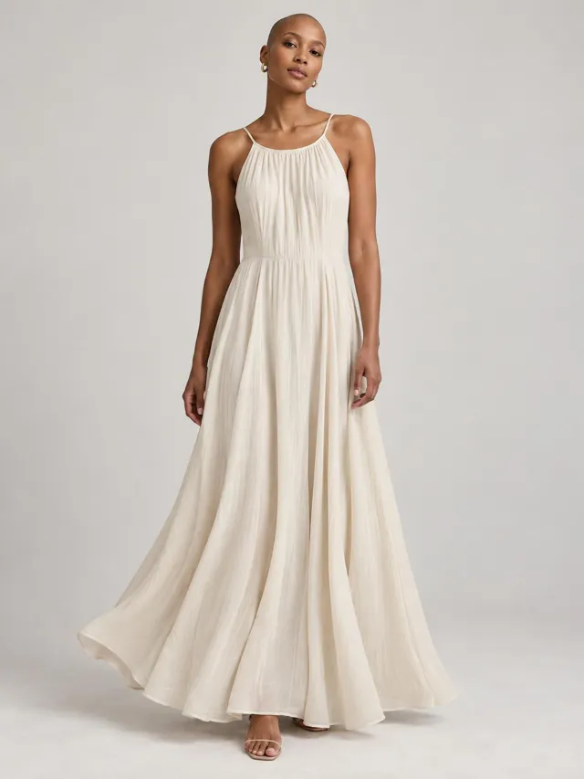 Salt Meridian — Cotton Gauze Maxi Dress