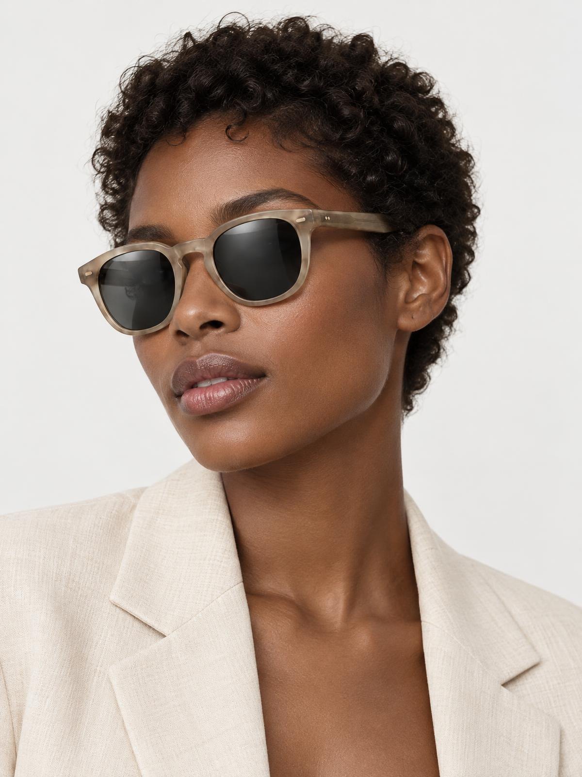 Salt Meridian Sun Bleached Frame — worn by a model