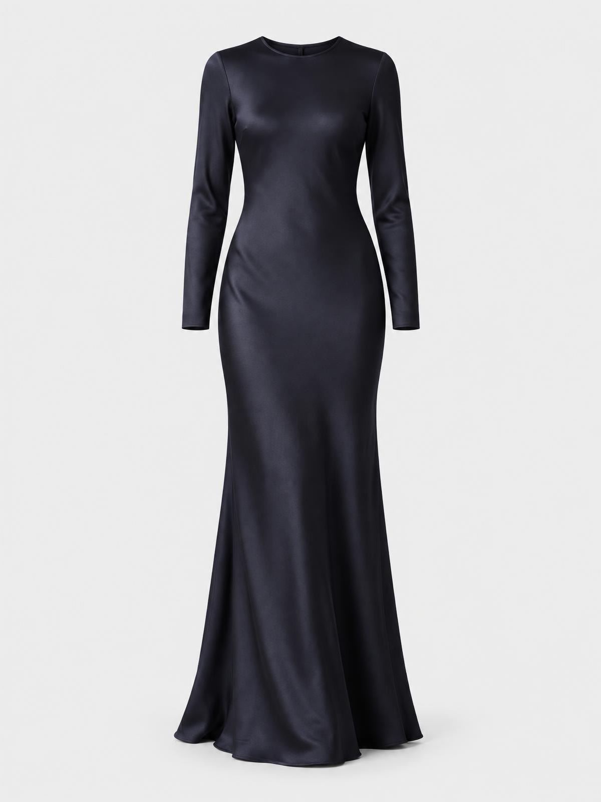 Lune Boreale Long Sleeve Column Gown — product view
