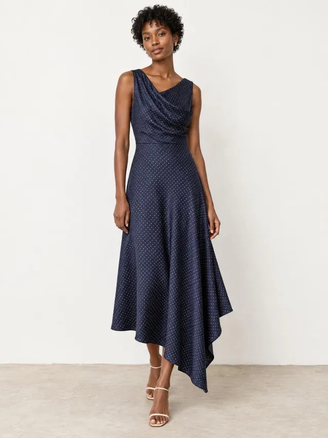 Lune Boreale — Asymmetric Wool Dress