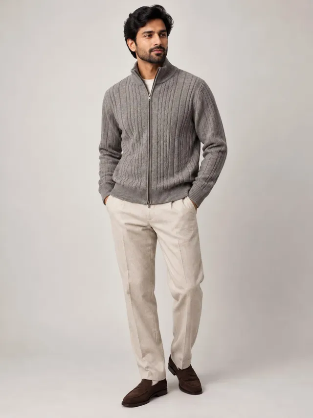 North Vessel — Wool Zip Cardigan