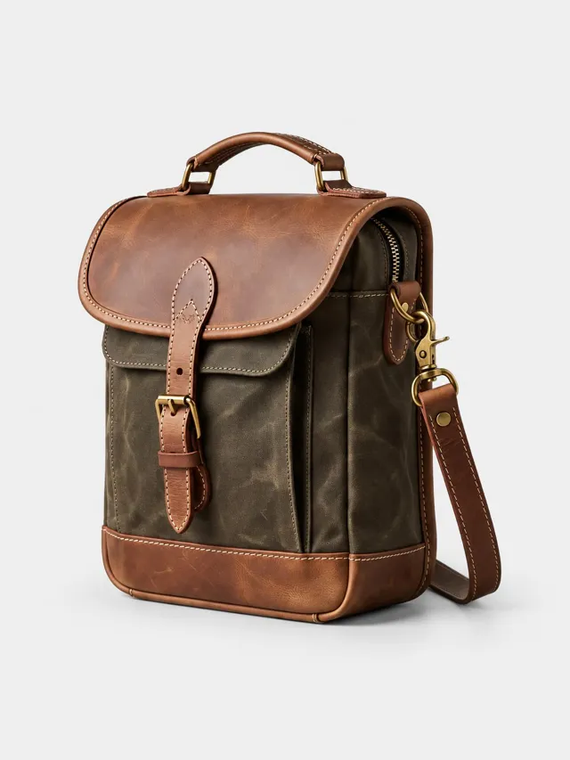 Mirai Atelier — Waxed Canvas Field Bag