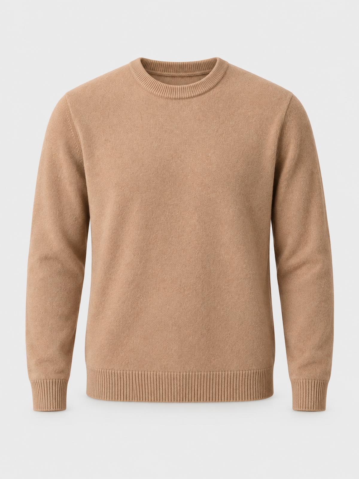 Numera Studio Merino Crew Knit in ecru — product view