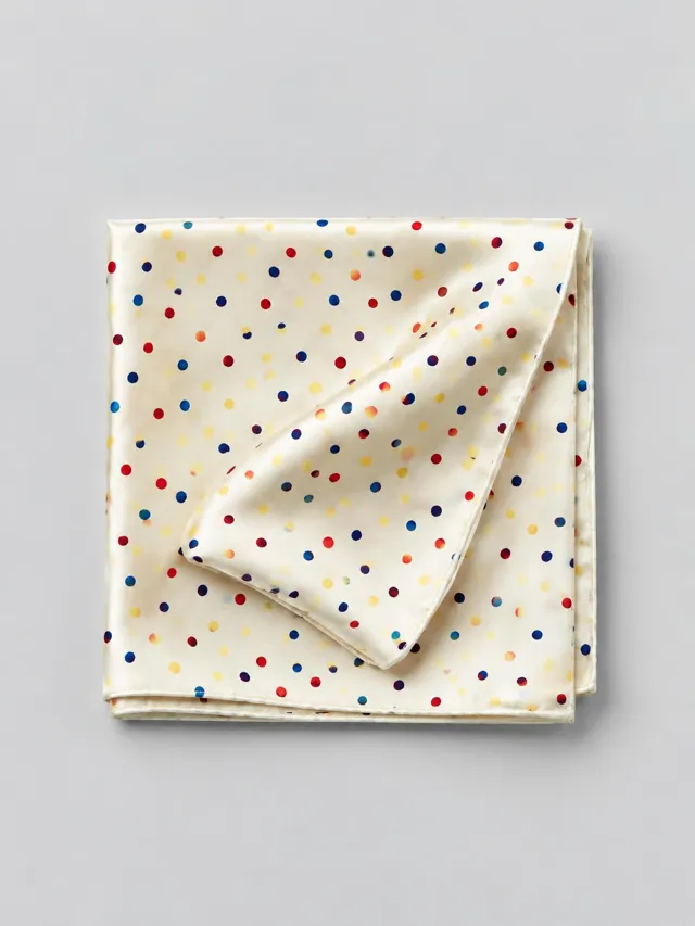 Salt Meridian — Hand Rolled Silk Square