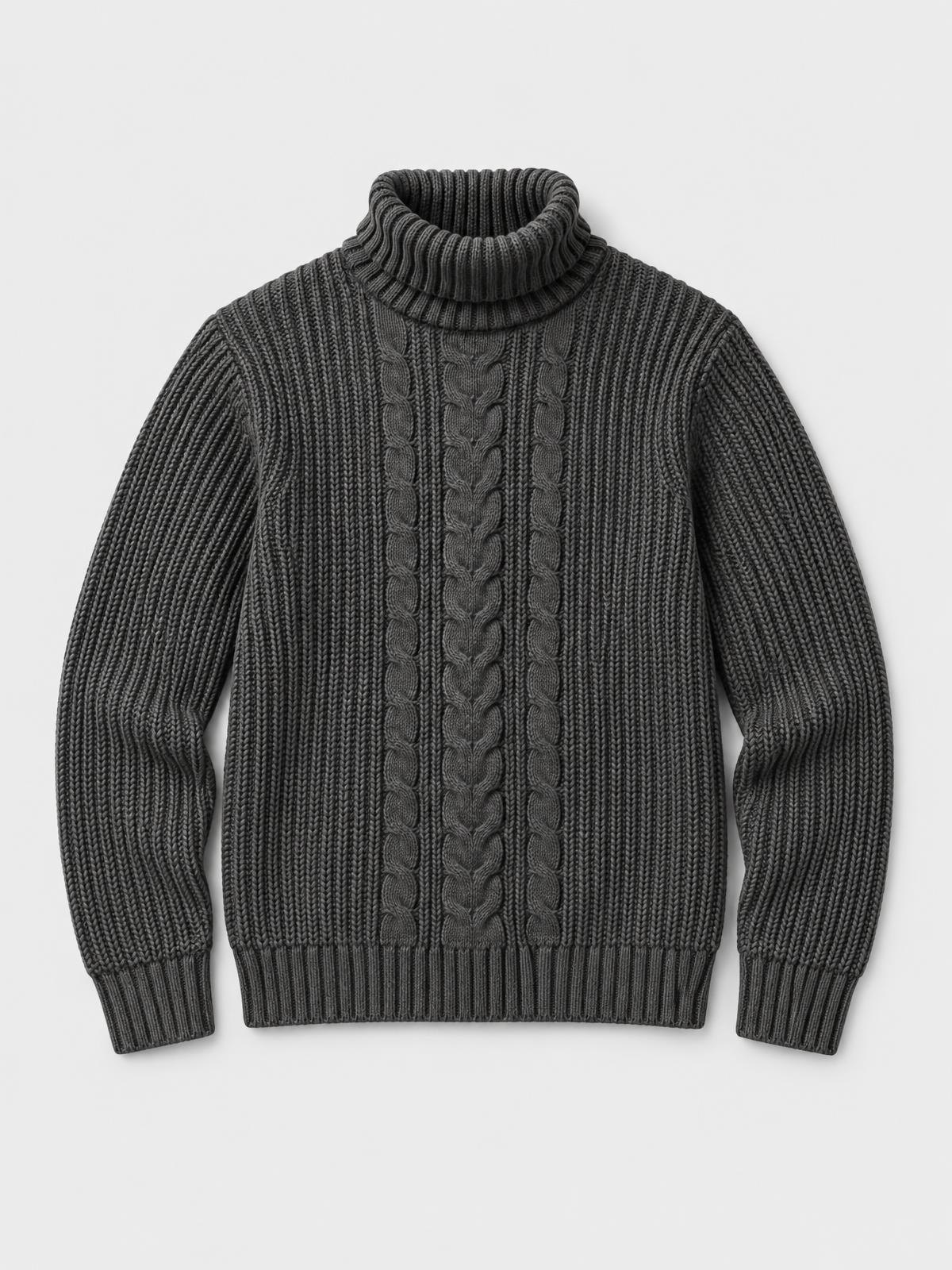 Aurelia Nord Heavy Gauge Roll Neck in ecru — product view