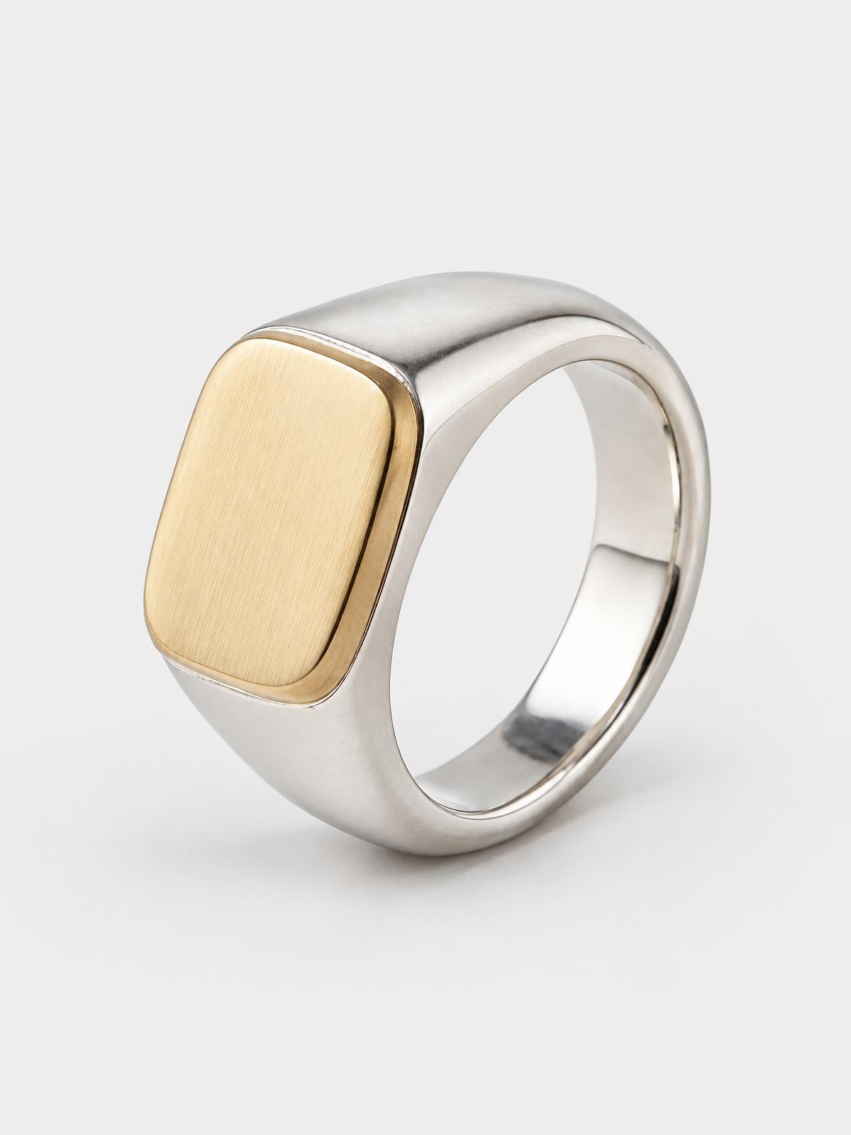 Halden Stone Flat Top Signet — product view