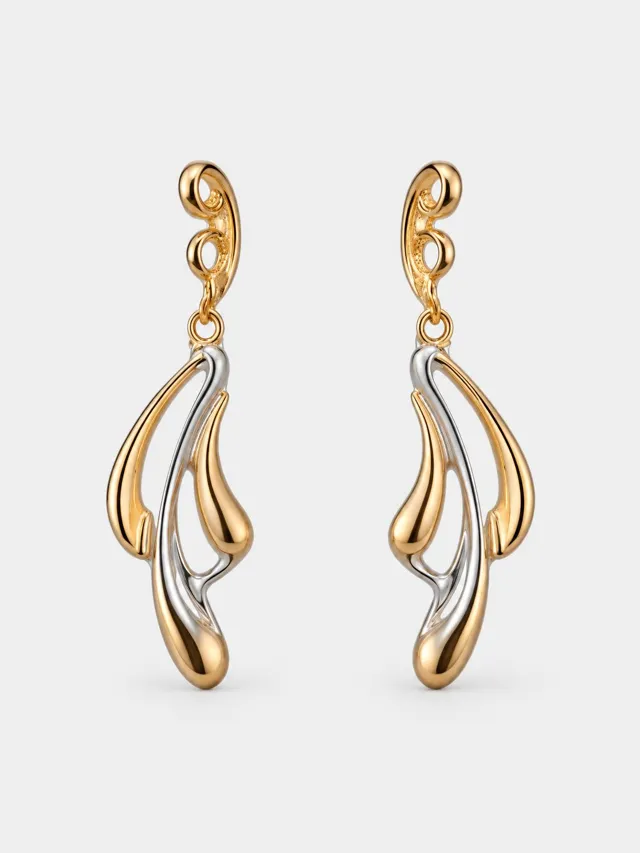 Lune Boreale — Sculpted Metal Earring
