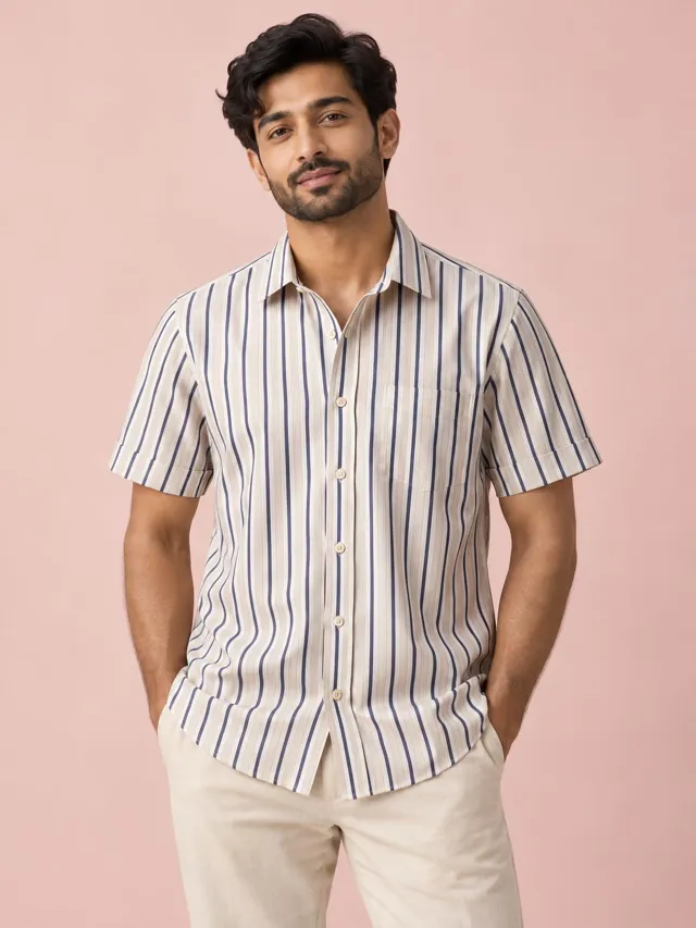 Salt Meridian — Striped Resort Shirt