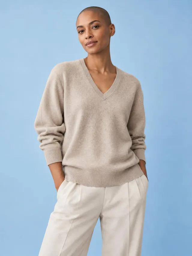 Lune Boreale — Draped Cashmere Knit