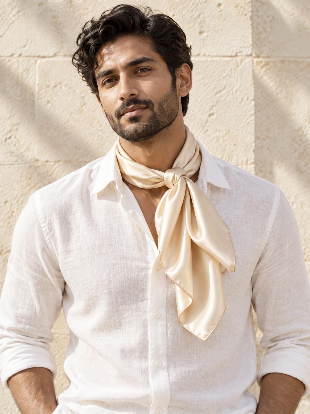 Numera Studio Merino Everyday Scarf — worn by a model