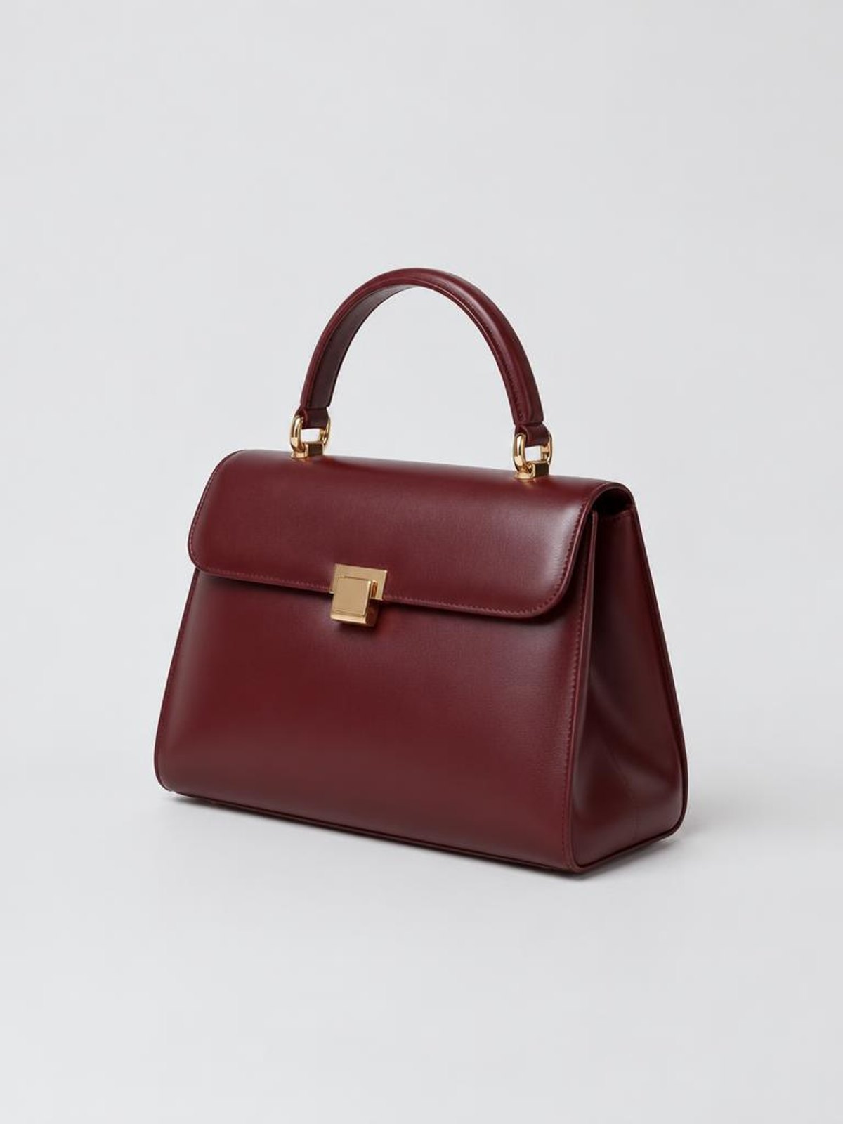 Serra Cardo Structured Day Bag in burgundy — product view