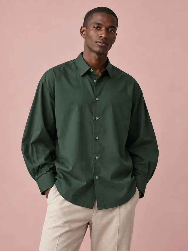 Mirai Atelier — Wide Sleeve Cotton Shirt