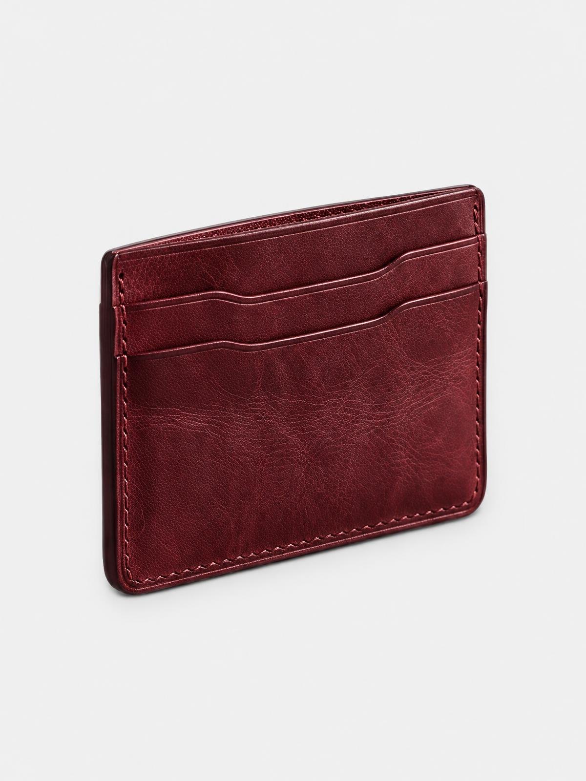 Numera Studio Everyday Card Case in burgundy — product view