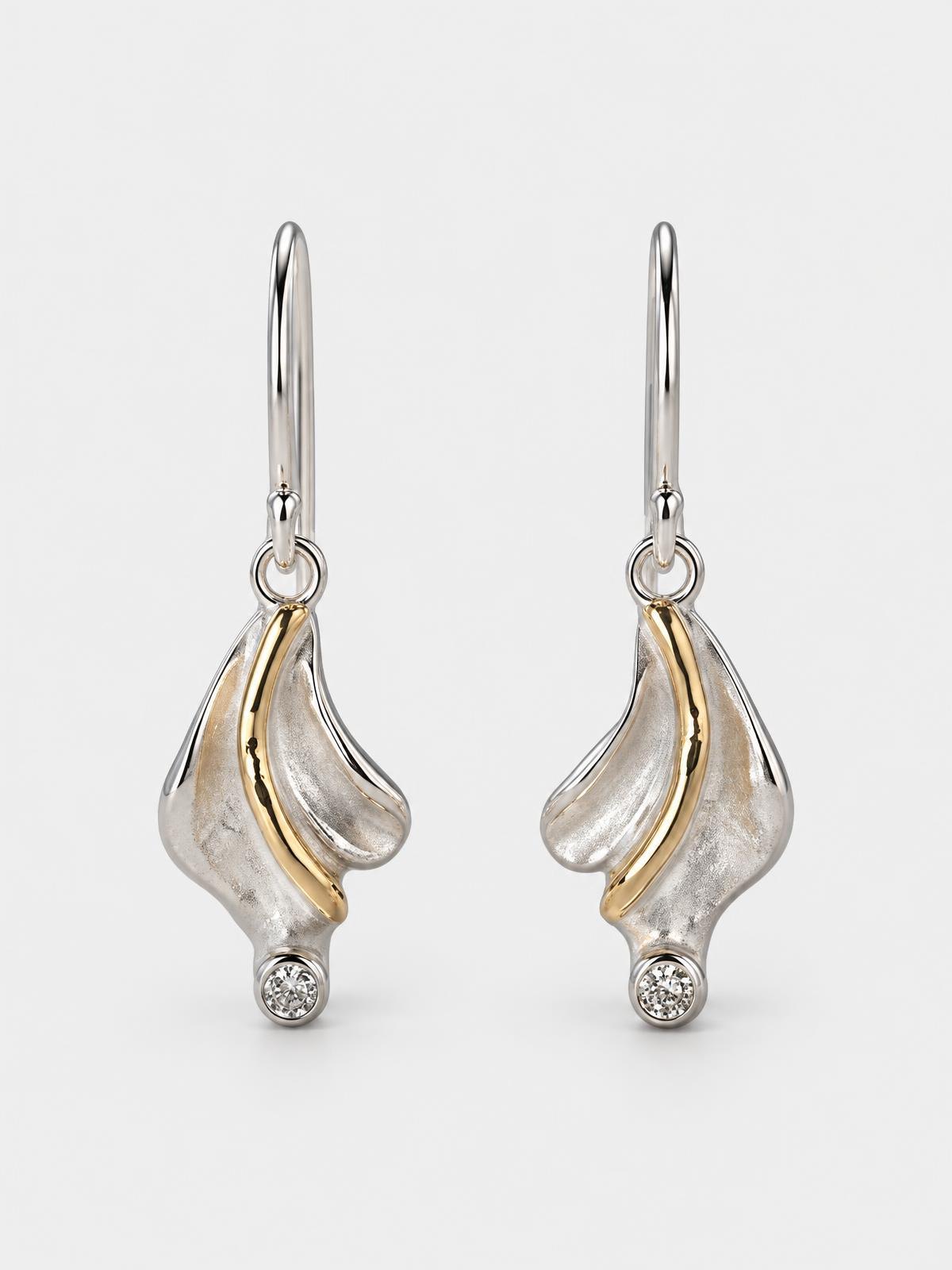 Halden Stone Cast Drop Earring — product view