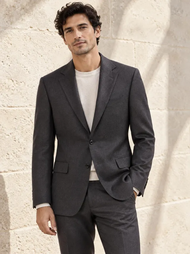 Casa Ferrante — Travel Wool Suit Jacket