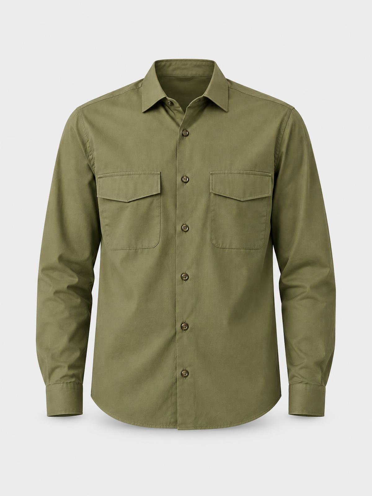 Numera Studio Poplin Overshirt in ecru — product view