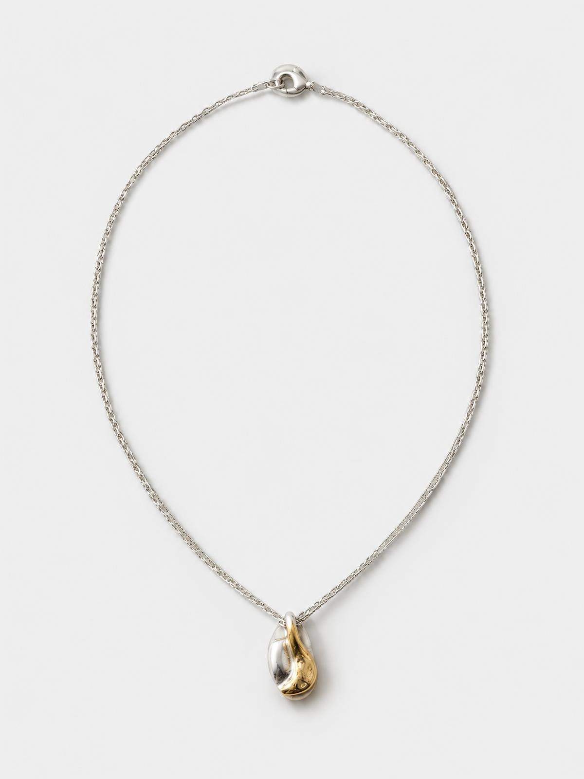 Halden Stone Cast Pendant Necklace in silver — product view