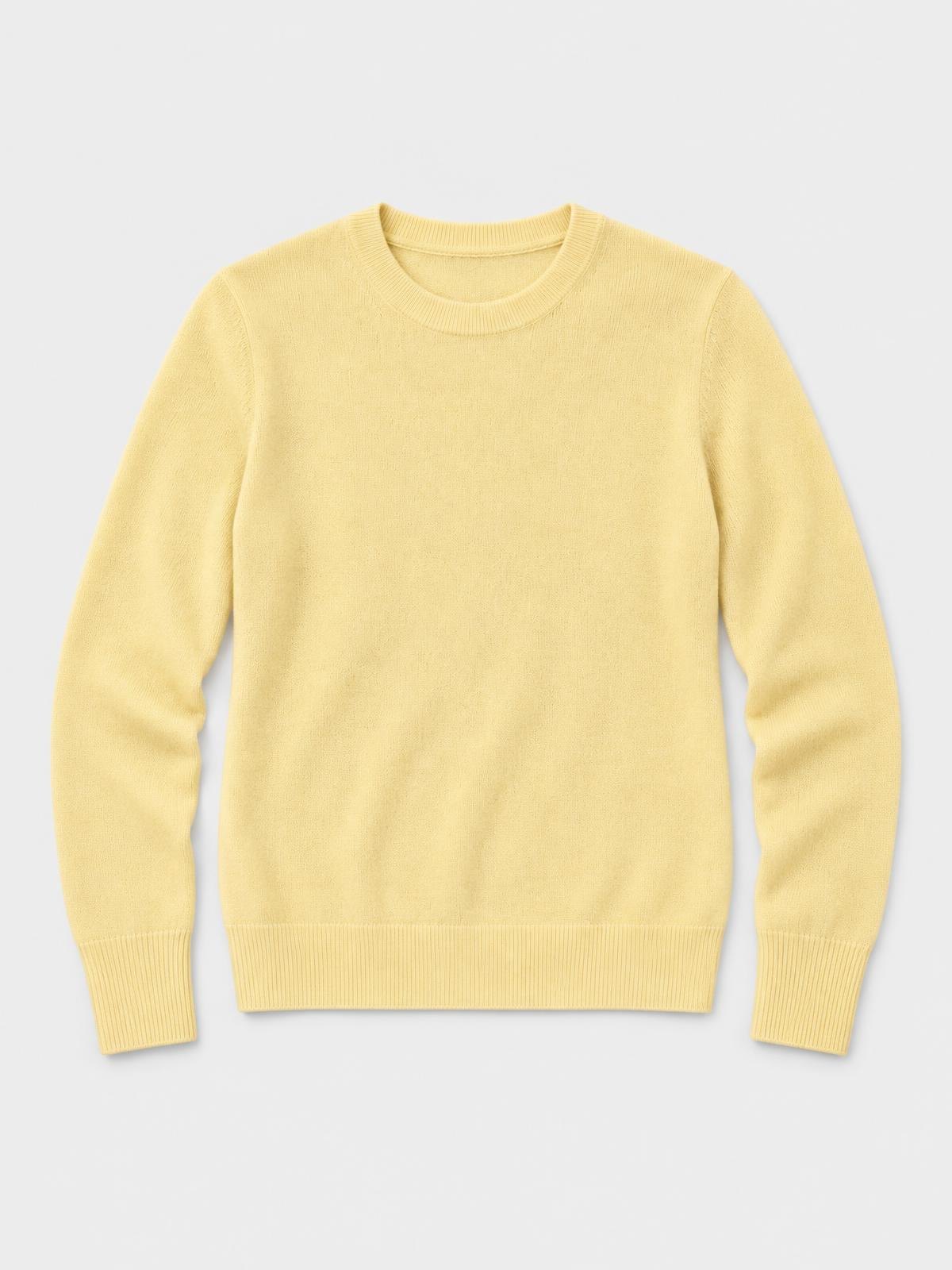 Lune Boreale Fine Merino Body in butter yellow — product view