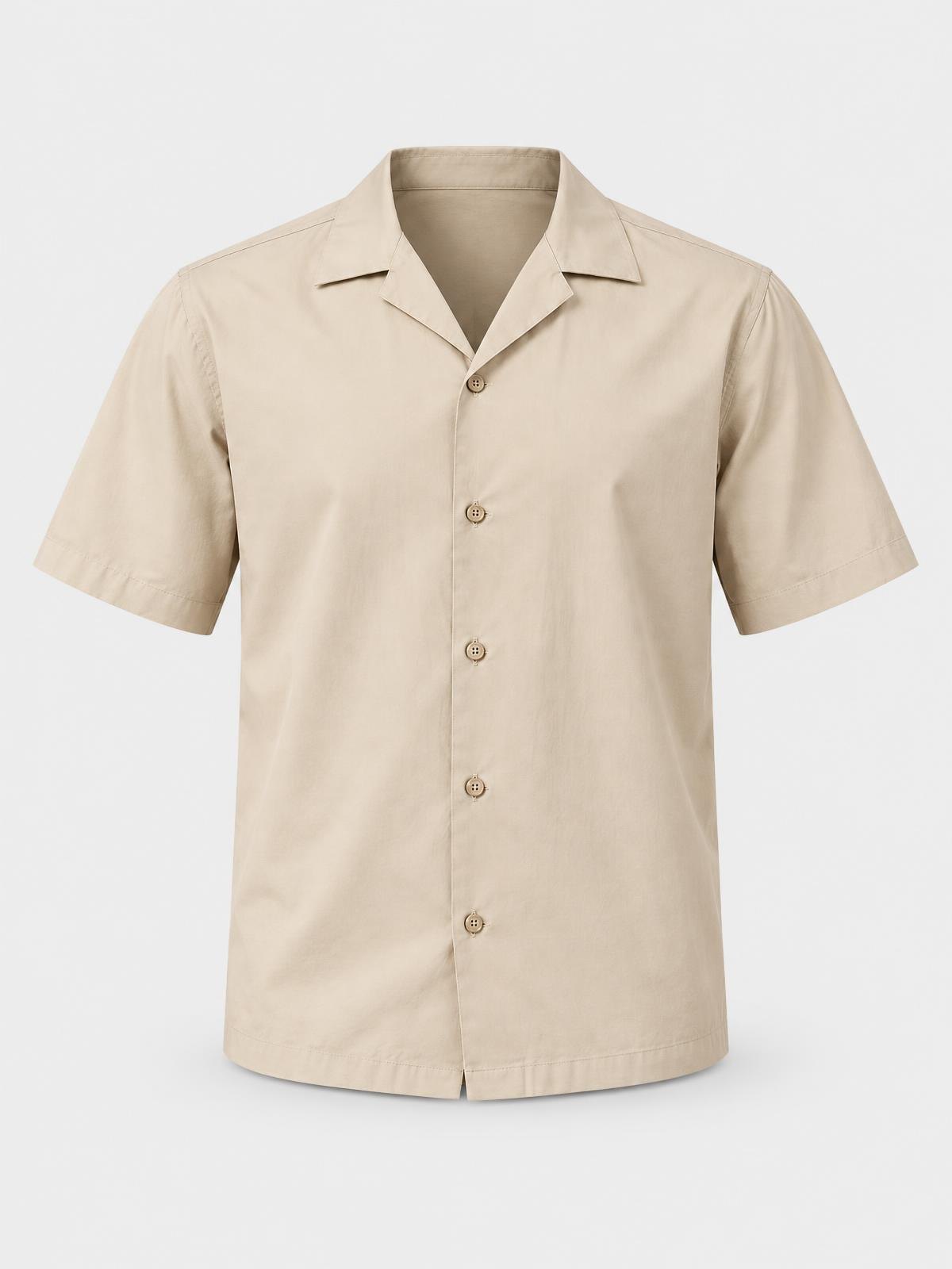 Casa Ferrante Linen Camp Collar Shirt — product view