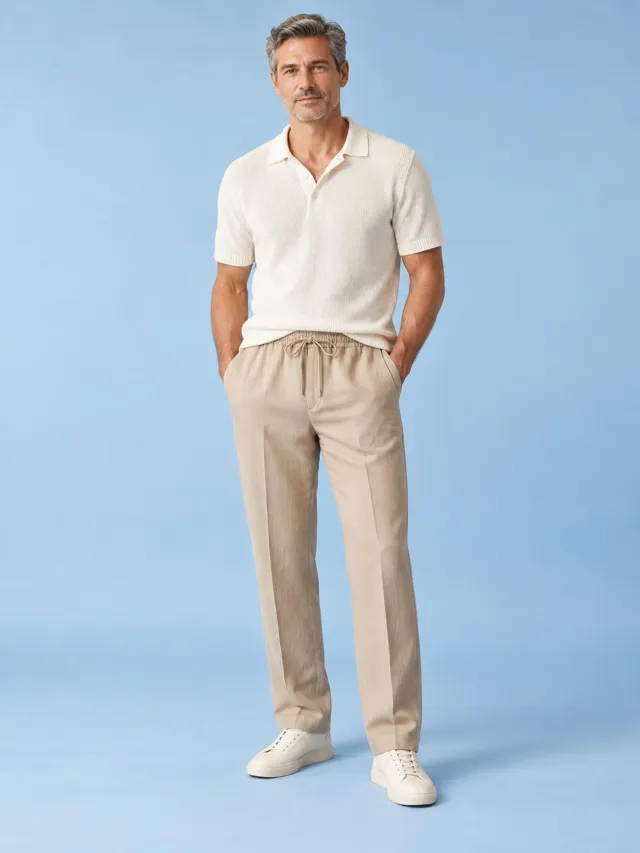 Salt Meridian — Cotton Drawstring Trouser