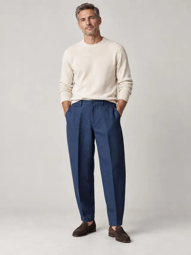 Mirai Atelier — Balloon Indigo Trouser