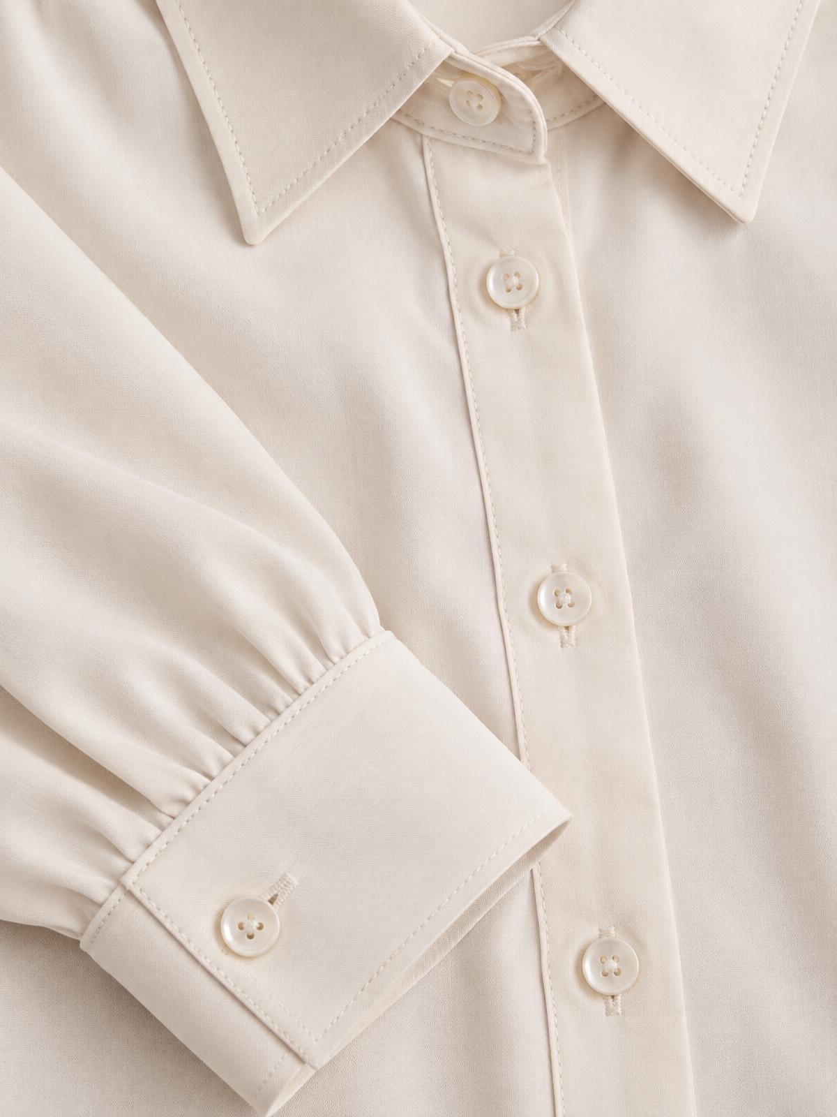 Aurelia Nord Undyed Poplin Shirtdress — fabric detail